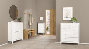 Funkcjonalna komoda pokojowa z szufladami Madrid 3+2 biały mat