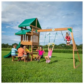 Backyard discovery belmont drewniany plac zabaw 6w1