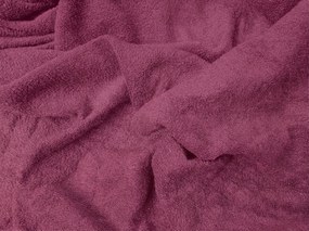 PrzytulneMieszkanie.pl Prześcieradło frotte do dziecięcego łóżeczka PREMIUM 60x120 cm bordowe