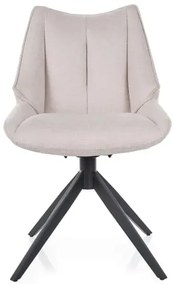Krzesło tapicerowane CODA BREGO jasny beż obrotowe SIGNAL