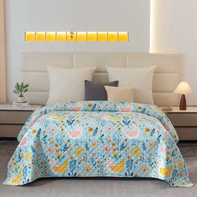 Narzuta na łóżko SPRING TWEET, kolorowy Rozmiar: 220 x 240 cm