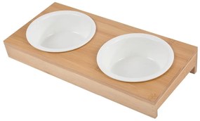 Ceramiczny zestaw misek dla psów ze stojakiem ø 12 cm – Love Story