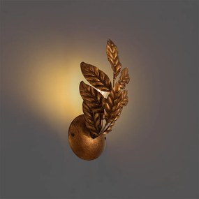 Lampa ścienna w stylu vintage antyczne złoto - Linden