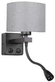 LED elastyczne oświetlenie POLO 1xE27/40W+LED/2W 230V czarne