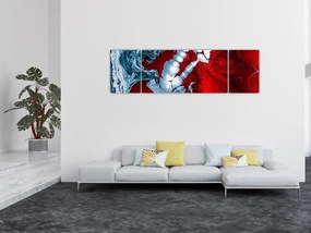 Obraz abstrakcyjnych plam (170x50 cm)
