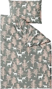 PrzytulneMieszkanie.pl PrzytulneMieszkanie.pl Pościel bawełniana AUTUMN WOOD szara Rozmiar pościeli: 70 x 90 cm | 140 x 200 cm