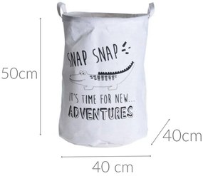 Kosz na zabawki SAFARI, z dwoma uchwytami, Ø 40 cm