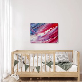 Obraz - różowo - niebieskie kolory (70x50 cm)