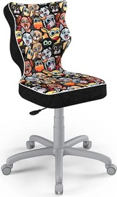 Ergonomiczne krzesło dla młodzieży Petit Grey rozmiar 5 (146-176,5 cm) wzory