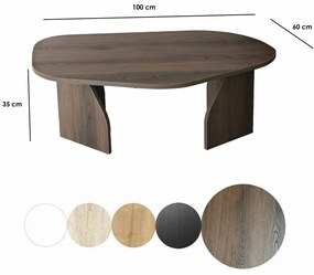 Stolik konferencyjny Rock Walnut