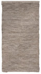 Brązowy dwustronny dywan z mieszanki wełny 80x150 cm – Ixia
