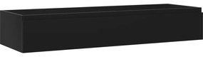 Mexen Orio szafka łazienkowa podumywalkowa 140 cm, 1 szuflada, czarna mat - 91A10-14023-1-BF71