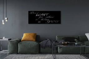 Obraz na płótnie Nowoczesny Napis Metaliczny