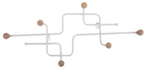 Biały metalowy wieszak ścienny 60,5 cm Metro – PT LIVING