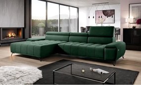 Narożnik PALLADIO MINI z elektryczną regulacją siedziska Lewostronny w tkaninie RIVIERA 38 WERSAL