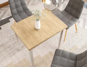 Stół jadalniany rozkładany FLIP 80(160)X80 cm, dąb Cremona Torro/kaszmir