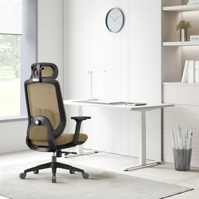 Ergonomiczny fotel biurowy z regulacjami Runo, zgodny z normą BHP