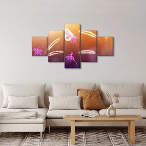 Obraz - Różowy motyl (125x70 cm)