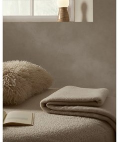 Kremowy koc z mieszanki wełny 130x170 cm Hura – Kave Home