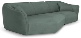 Turkusowy narożnik z materiału bouclé Tokyo – Cosmopolitan Design