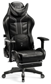 Fotel gamingowy Diablo X-Ray 2.0 Normal Size, czarno-szary