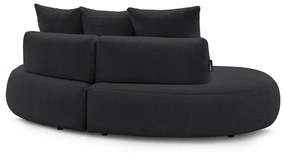 Ciemnoszara sofa z materiału bouclé 260 cm Saint-Germain – Bobochic Paris