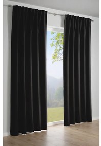Czarna zasłona 245x140 cm Dimout – Gardinia