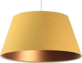 Żółto-miedziana lampa wisząca stożek - T3 S410 N4-E02