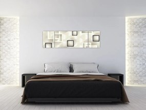 Geometryczny abstrakcyjny obraz (170x50 cm)