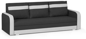 Kanapa sofa 3 os z funkcją spania CONDI Ciemny szary/Biały