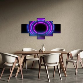 Obraz kolorowych kółek (125x70 cm)