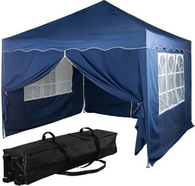 Instent Namiot ogrodowy - 3 x 3 m, niebieski + 4 boki