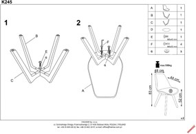 Transparentne krzesło z poduchą K245