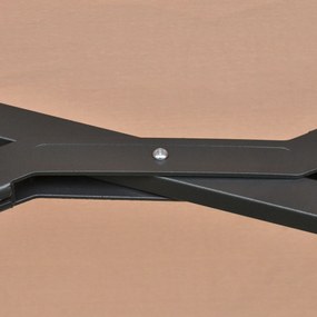 Outsunny duży parasol podwójny parasol oświetlenie LED owalny kolor khaki ze stalową ramą 440 cm x 260 cm parasol ogrodowy parasol na targ na taras z korbką ręczną