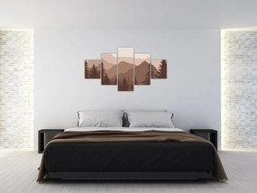 Obraz - Góry Brunatne N⁰2 (125x70 cm)