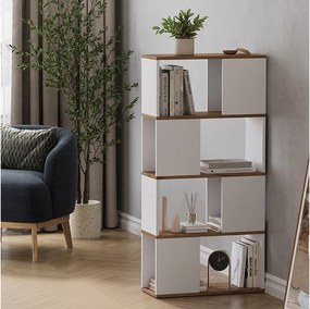 Dzielnik pokoju biały/złoty dąb 60x24x124.5 eneos