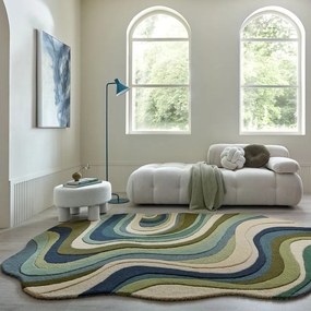 Zielony wełniany dywan tkany ręcznie 160x230 cm Envy Wool – Flair Rugs