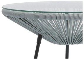 Zestaw mebli ogrodowych Acapulco 2 krzesła + stolik SZARY