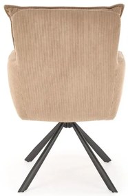 Krzesło tapicerowane K528 cappuccino obracane HALMAR