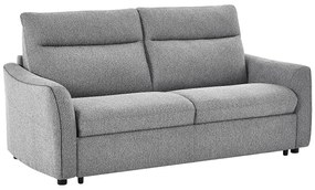 Kanapa rozkładana  3-osobowa w szarym materiale SOVANIA