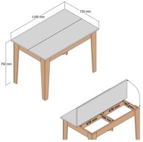 Stół do jadalni Kiev Walnut