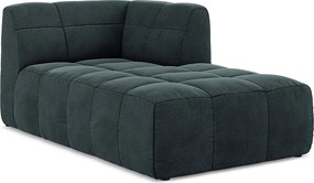 Szezlong prawostronny - z tkaniny welwetowej - morski - ALOHA