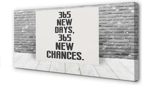 Duży obraz na płótnie Napis na Ceglanym Murze