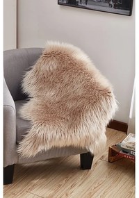 Sztuczne futerko Ebony beżowy, 60 x 90 cm