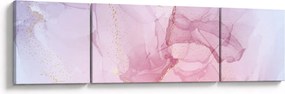 Obraz - Różowe plamy (170x50 cm)