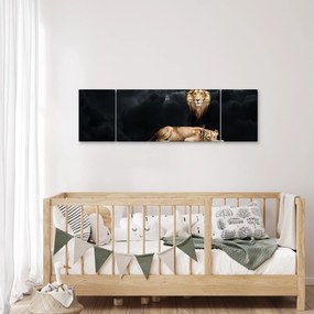 Obraz - Lew i lwica w chmurach (170x50 cm)