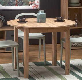 Okrągły rozkładany stół Ringo dąb craft