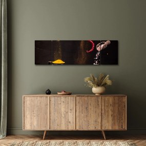 Obraz - Przyprawy w ruchu (170x50 cm)