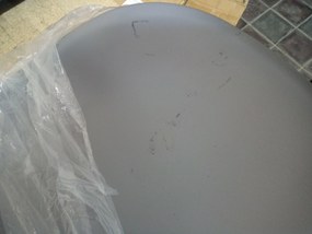 PROMOCJA Jasnoszare krzesło BALI MARK z czarnymi nogami II. jakość