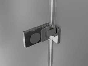 Mexen Lunar-F drzwi prysznicowe składane lewe 65 cm, transparent, chrom - 836-065-000-01-00-L